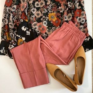 NWT Coral Zara Cropped Work Pants